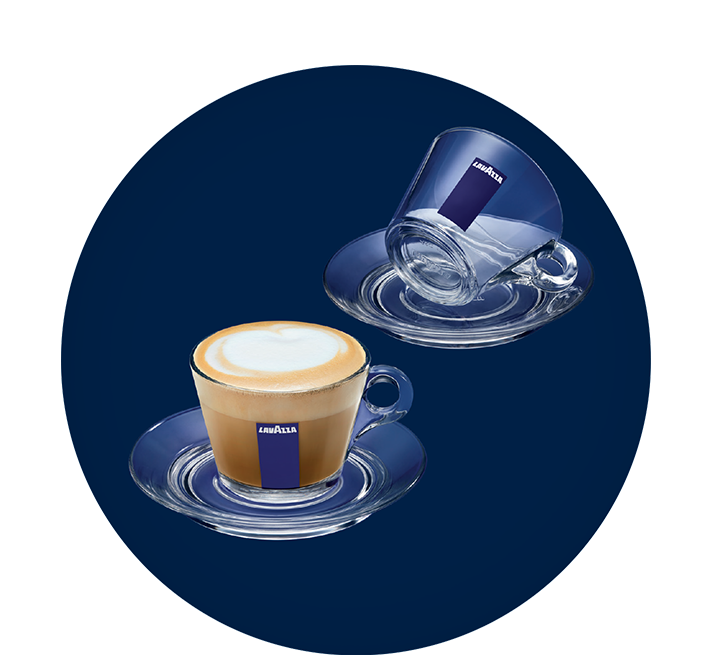 Set di tazze Trasparenza Cappuccino