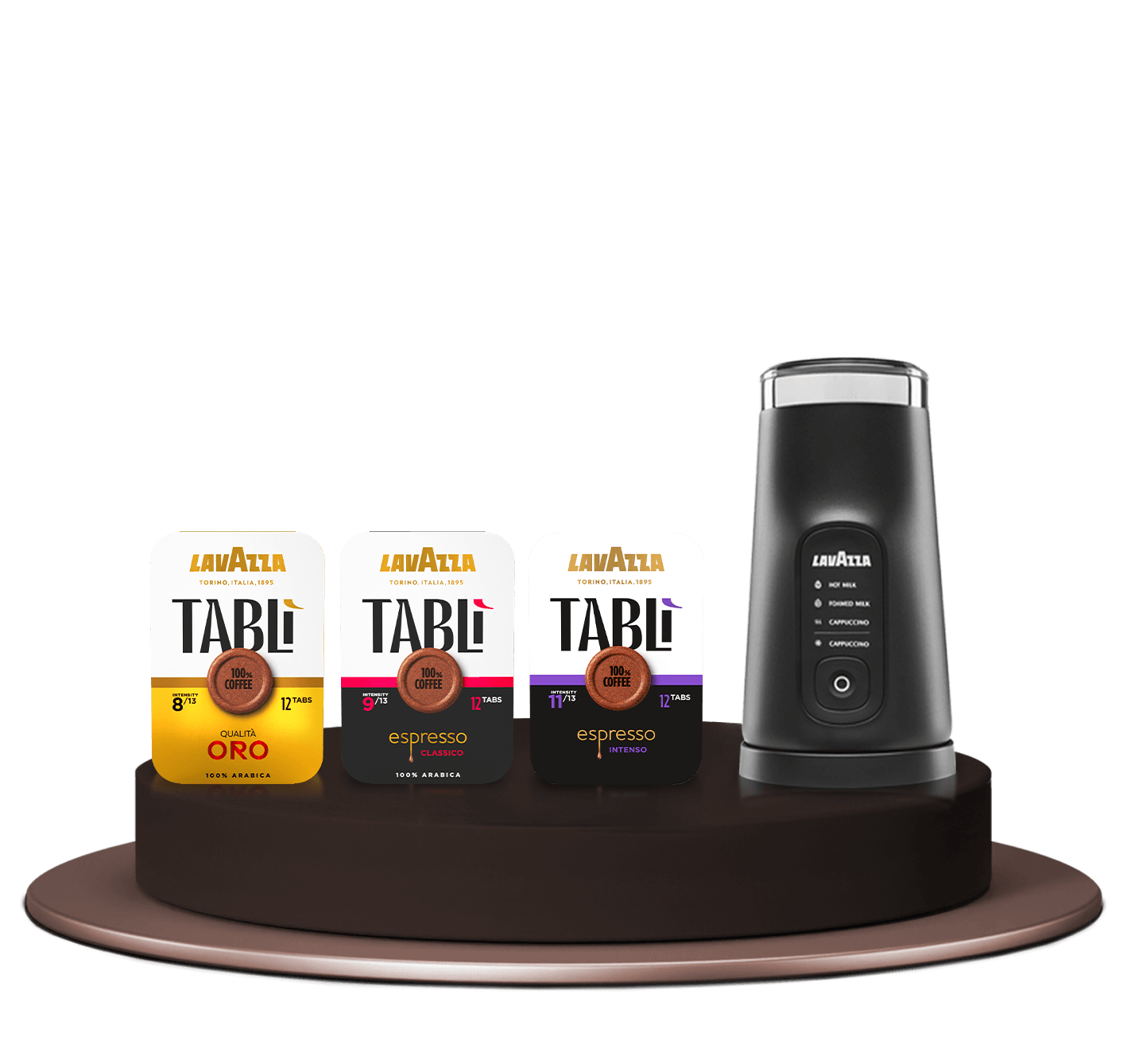 Kit Tablì: cappuccinatore Milkeasy Plus e tab