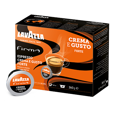 Capsule Crema E Gusto Forte Per Macchina Caffe Lavazza Firma