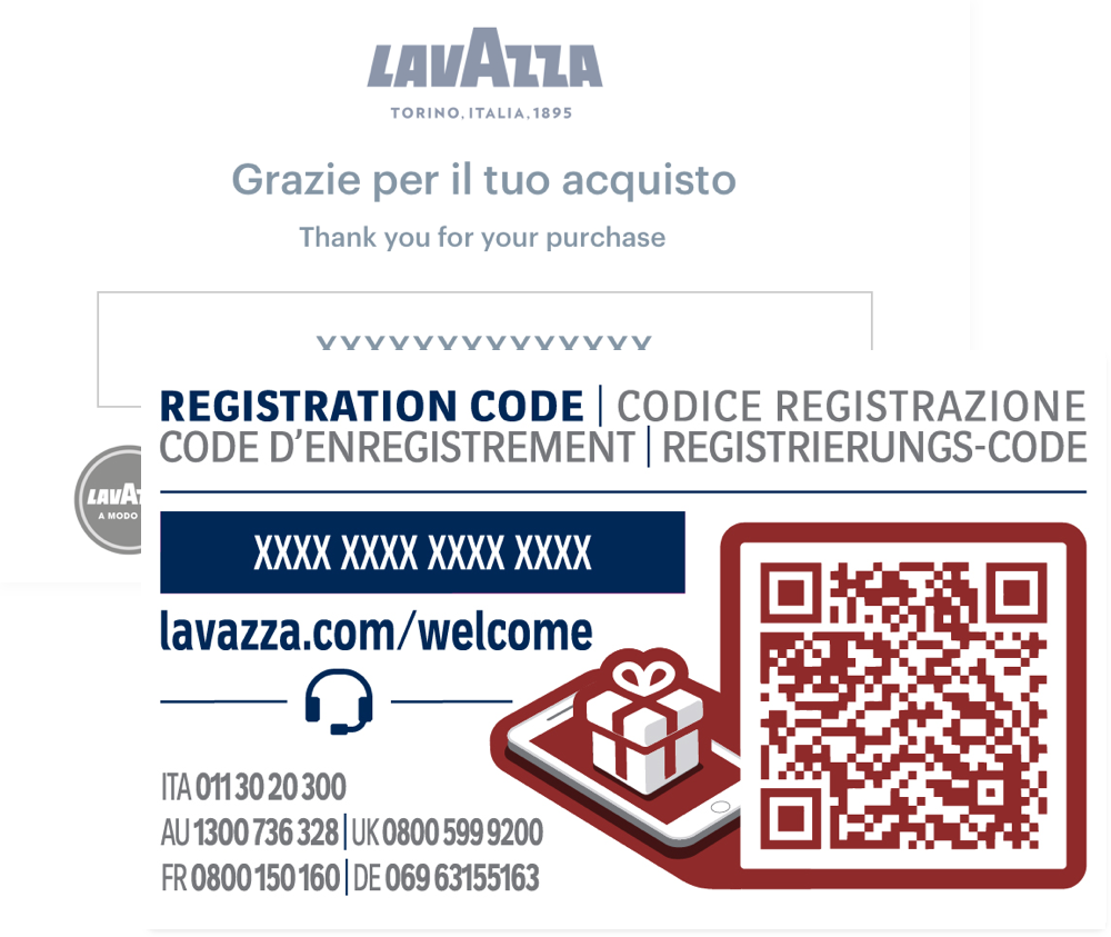 Registrazione Macchina Lavazza A Modo Mio | Lavazza